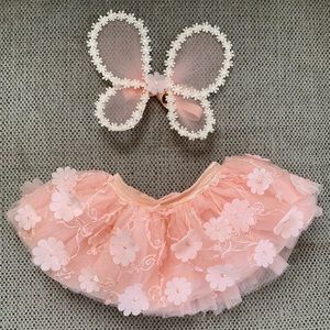 Pink Elly & Emmy tutu set NWOT 0-12m